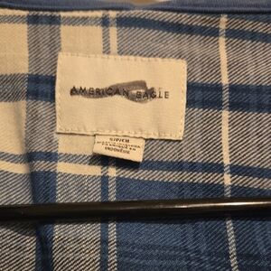 American Eagle Outfitters Blue Plaid Jacket